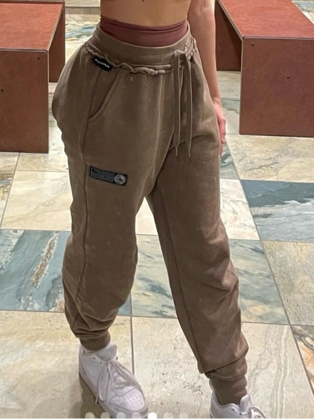 Alphalete very Terry Joggers - Smokey quartz medium